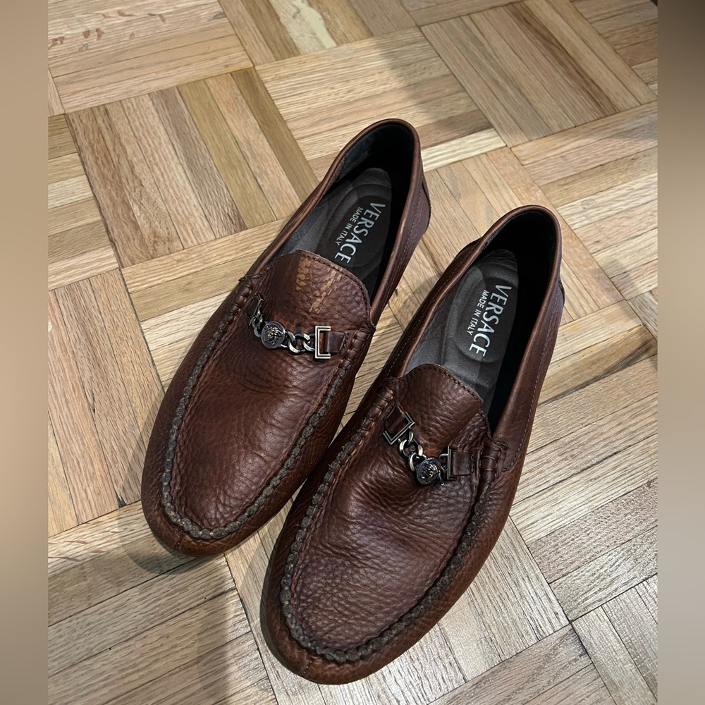 Versace Authentic Medusa Women's Leather Loafers